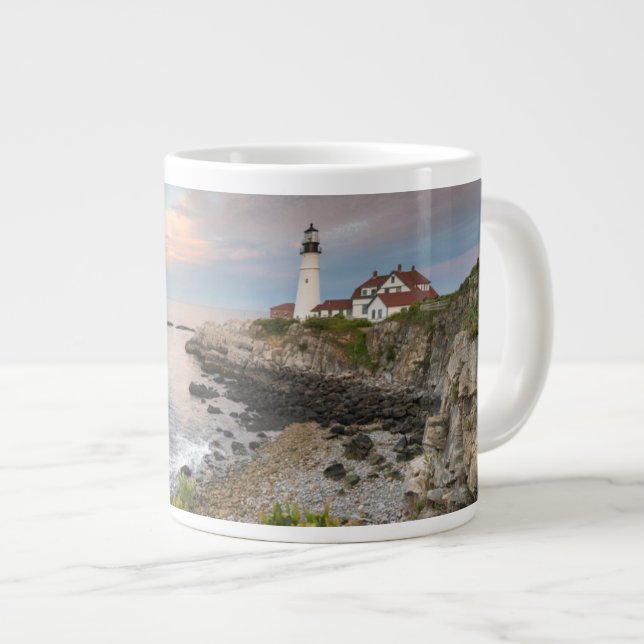 Portland Head Light | Cape Elizabeth, ME Jumbo-Tasse (Vorderseite Rechts)