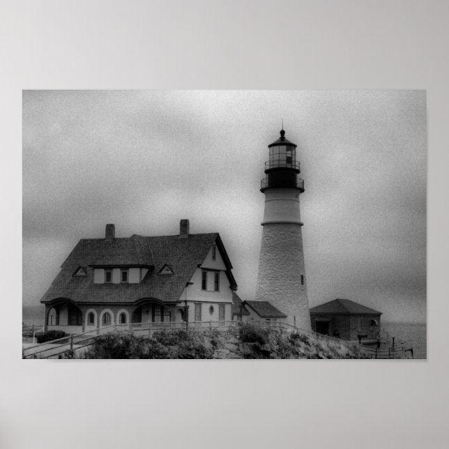 Portland Head Light, Cape Elizabeth ME Leinwand Pr Poster (Vorne)