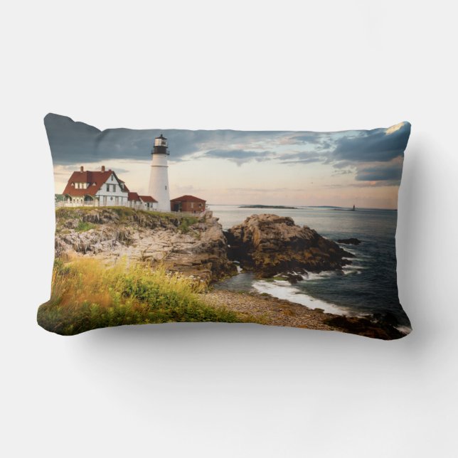Portland Head Light | Cape Elizabeth ME Lendenkissen (Vorderseite)