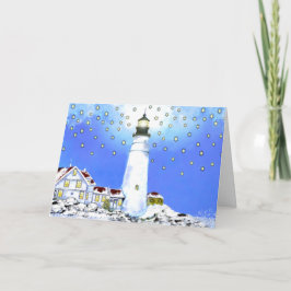 Portland Head Light Christmas Card 9 Feiertagskarte