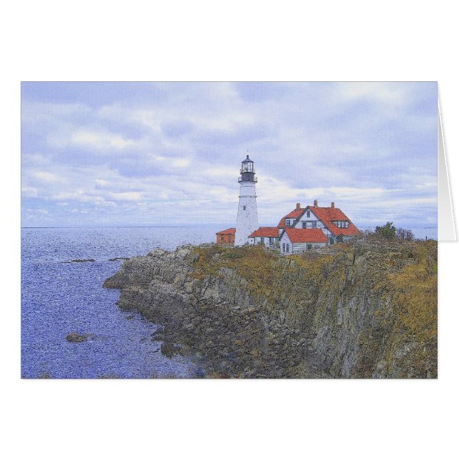 Portland Head Light House, Maine, Art (Vorderseite (Horizontal))
