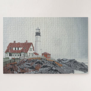 Portland Head Light im Nebel 1014er Puzzle