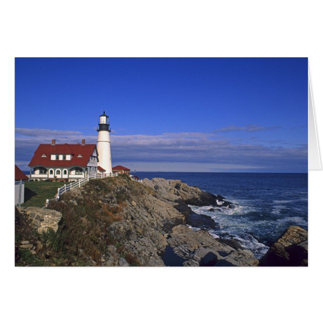 Portland Head Light Lighthouse Maine (Vorderseite (Horizontal))