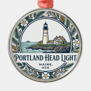 Portland Head Light Maine Ornament Aus Metall