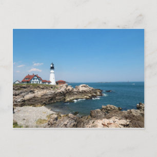 Portland Head Light ovelooking Casco Bay Postkarte