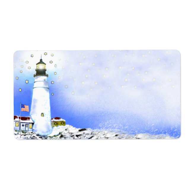 Portland Head Light Shipping Labels (Vorne)