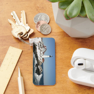 Portland Head Light Winter in Maine Schlüsselanhänger