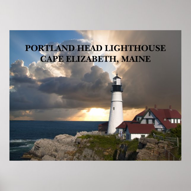 Portland Head Lighthouse Cape Elizabeth Maine Poster (Vorne)