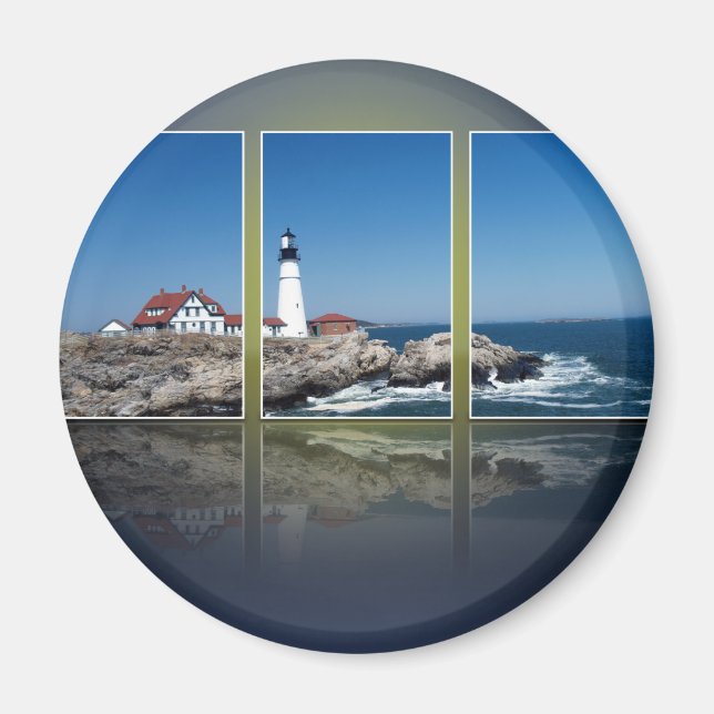 Portland Head Lighthouse geschnitten Magnet (Vorne)