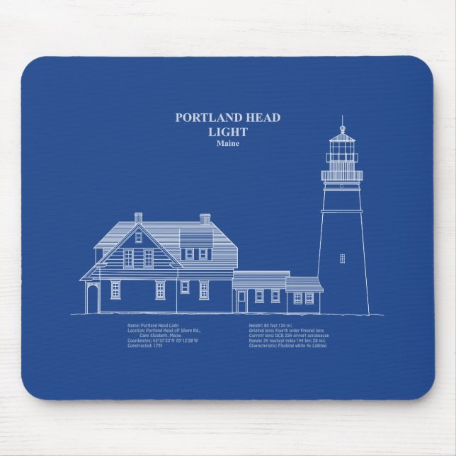 Portland Head Lighthouse - Maine - AD Mousepad (Vorne)