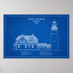 Portland Head Lighthouse - Maine - AD Poster