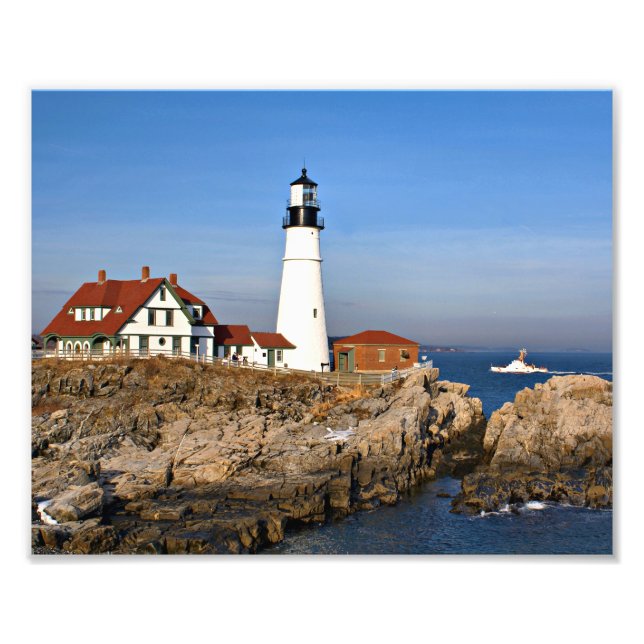 Portland Head Lighthouse, Maine Fotodruck (Vorne)