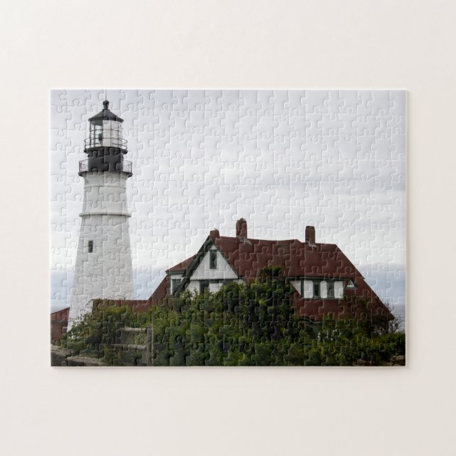 Portland Head Lighthouse Maine Fotografie Puzzle (Horizontal)