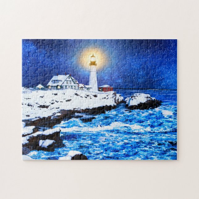 Portland Head Lighthouse - Maine Jigsaw Puzzle (Horizontal)