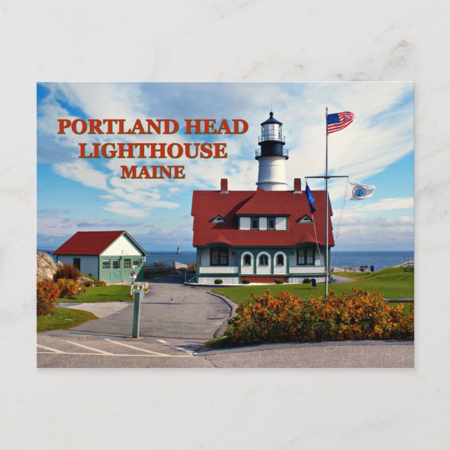 Portland Head Lighthouse, Maine Postcard Postkarte (Vorderseite)