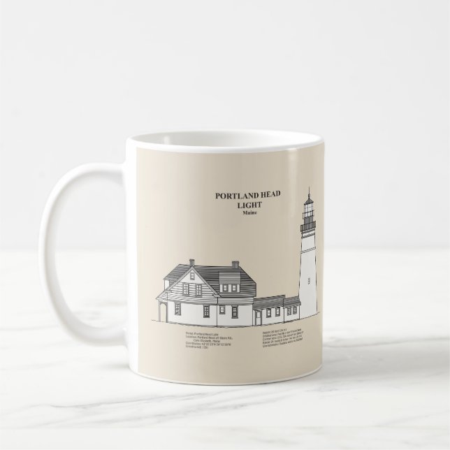Portland Head Lighthouse - Maine - SBD Kaffeetasse (Links)