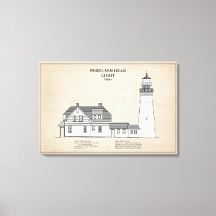 Portland Head Lighthouse - Maine - SBD Leinwanddruck