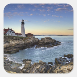 Portland Head Lighthouse Quadratischer Aufkleber