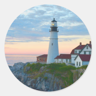 Portland Head Lighthouse Runder Aufkleber