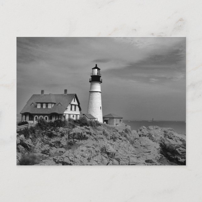Portland Headlight Postkarte (Vorderseite)