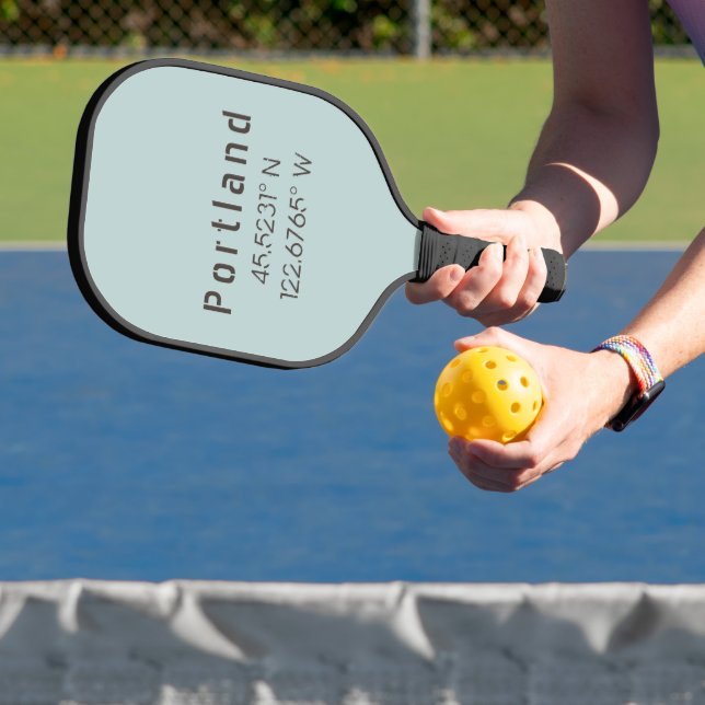 Portland Latitude & Longitude Pickleball Schläger (InSitu)