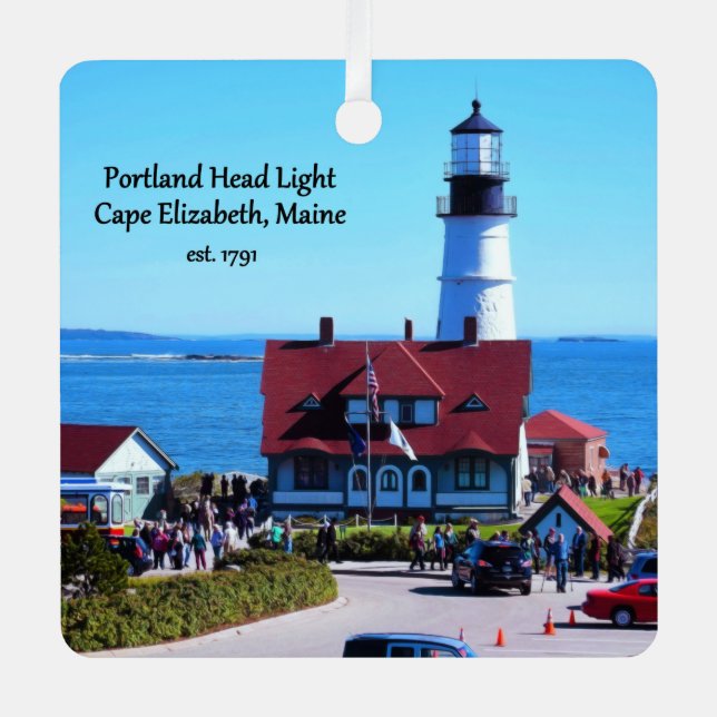 Portland Light Aluminium Ornament (Vorderseite)