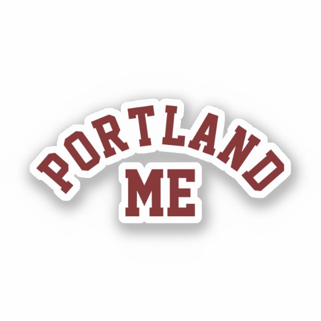 Portland, Maine Aufkleber (Vorderseite)