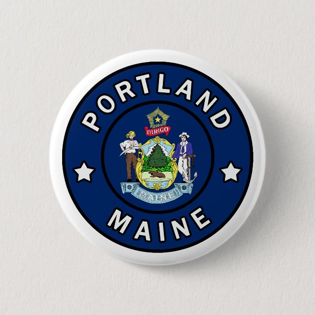 Portland Maine Button (Vorderseite)