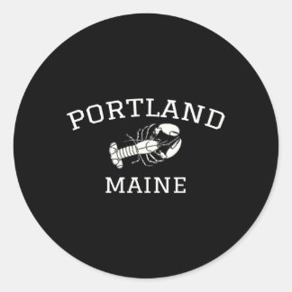 Portland Maine Humster-Produkt Runder Aufkleber
