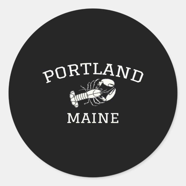 Portland Maine Humster-Produkt Runder Aufkleber (Vorderseite)