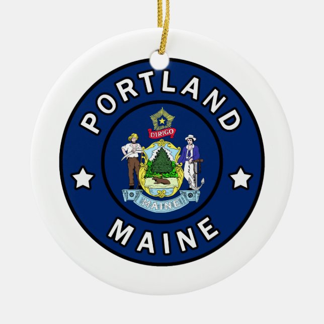Portland Maine Keramik Ornament (Vorne)