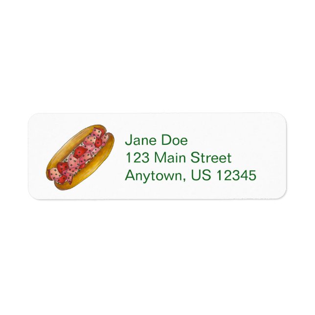 Portland Maine Lobster Roll Sandwich Labels (Vorne)