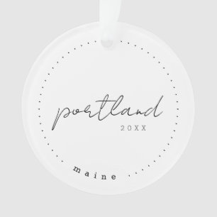 Portland, Maine ME Reisen Vereinigte Staaten Einfa Ornament