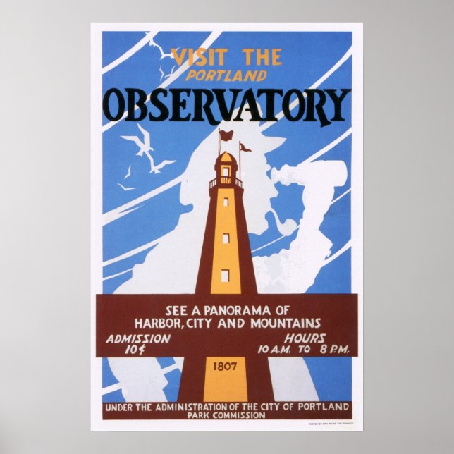 Portland, Maine Observatory Poster (Vorne)