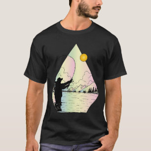 Portland Maine Retro-Geometrischer Leuchtturm Mari T-Shirt