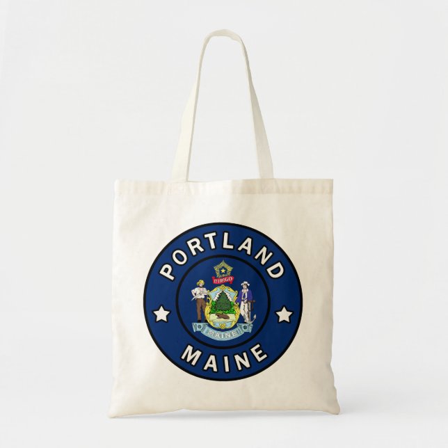 Portland Maine Tragetasche (Vorne)