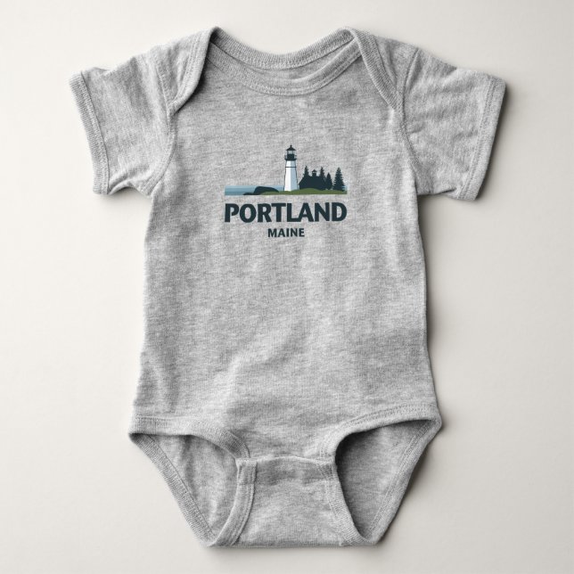 Portland Maine Vereinigte Staaten Baby Strampler (Vorderseite)