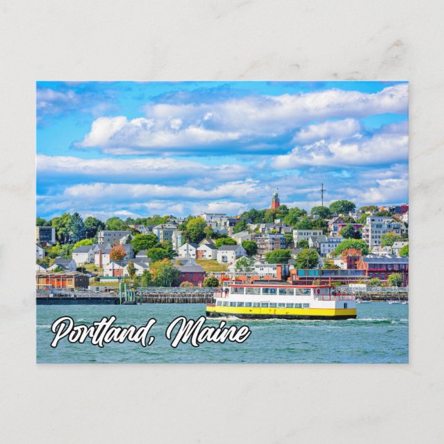 Portland, Maine, Vereinigte Staaten Postkarte (Vorderseite)