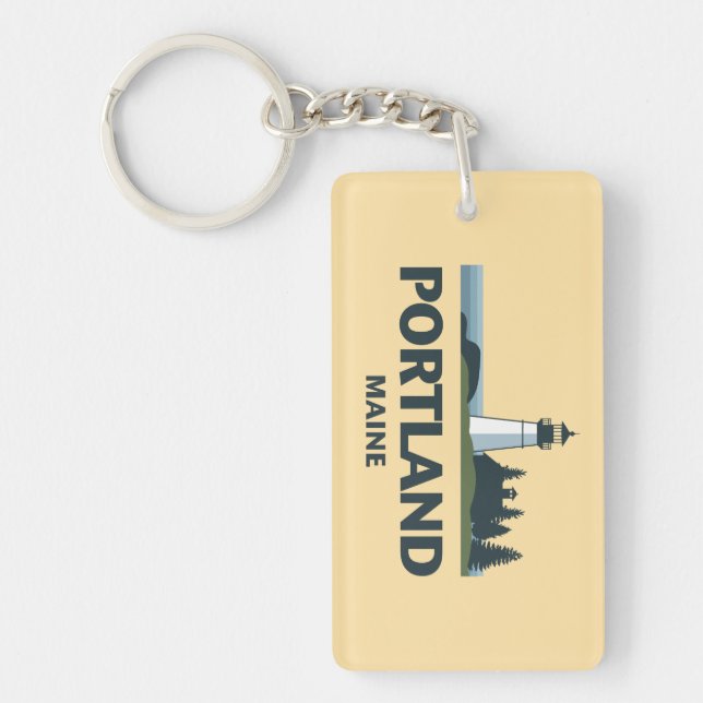 Portland Maine Vereinigte Staaten Schlüsselanhänger (Vorderseite)