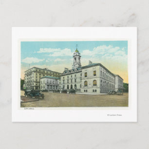 Portland, MaineAußenansicht Rathaus Postkarte