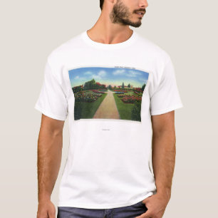Portland, MaineDeering Eichen-Kreis-Park-Ansicht T-Shirt