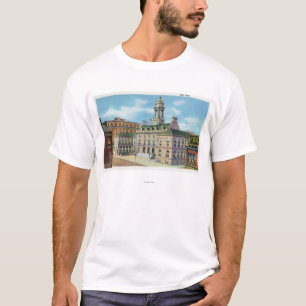 Portland, MaineExterior Ansicht von Rathaus 2 T-Shirt