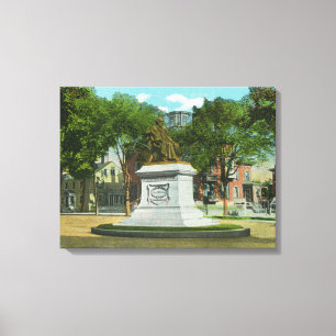 Portland, MaineOverhead Ansicht von Portland Leinwanddruck