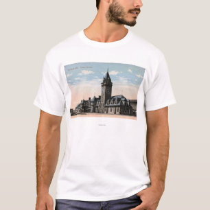 Portland, MaineUnion Stations-Eisenbahn-Ansicht T-Shirt