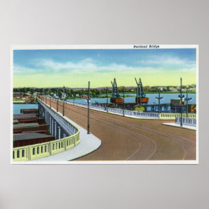 Portland, MaineView der Portland Brücke Poster