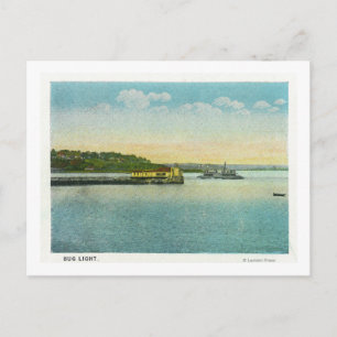 Portland, MaineView des Leuchtturms Bug Postkarte