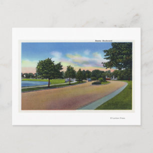 Portland, MaineView vom Baxter Boulevard Postkarte