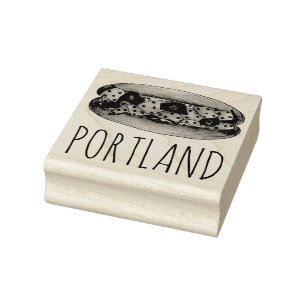 Portland ME Maine Humster Roll Sandwich Food Brief Gummistempel