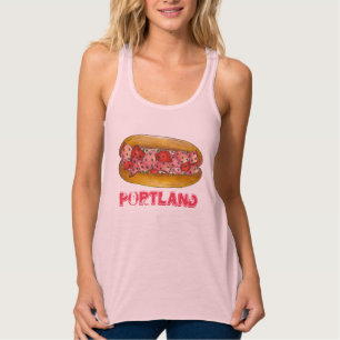 Portland ME Maine Humster Roll Sandwich Meeresfrüc Tank Top