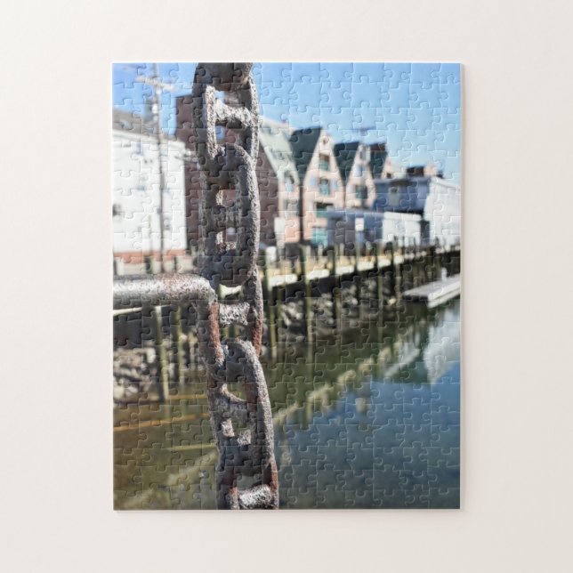 Portland ME Maine Pier Landschaftsfotografie Puzzle (Vertikal)